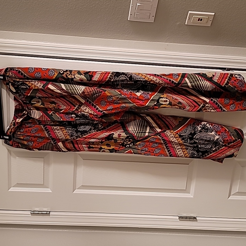 MONSOON Women's floral belted flare pants/ trousers Size UK 12 or US 8